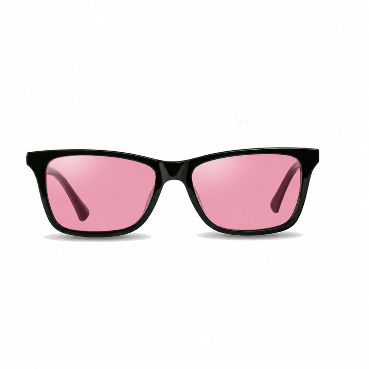 Lentes de sol Fiore 5228 Verde cristal Rosado polarizado vista frontal unisex #color_rosado #foto_frontal