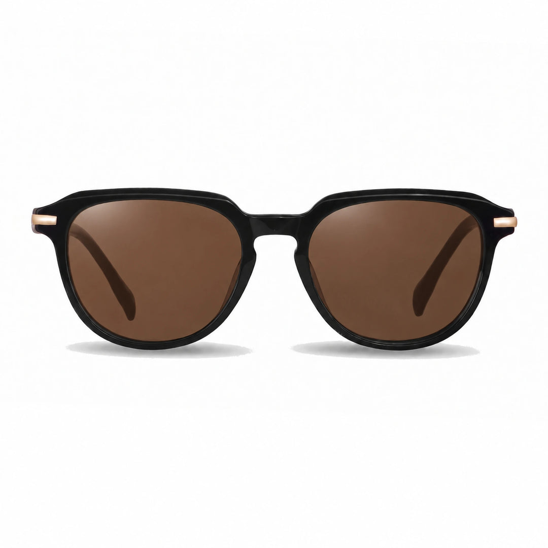 Lentes de sol Fiore 5409 Negro cristal Cafe polarizado vista frontal mujer #color_cafe #foto_frontal