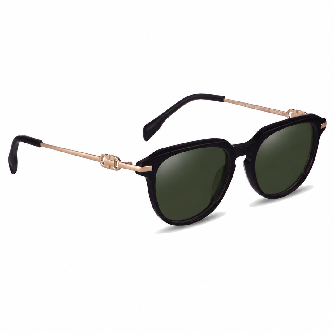 Lentes de sol Fiore 5409 Negro cristal G15 polarizado vista tres cuartos mujer #color_g15