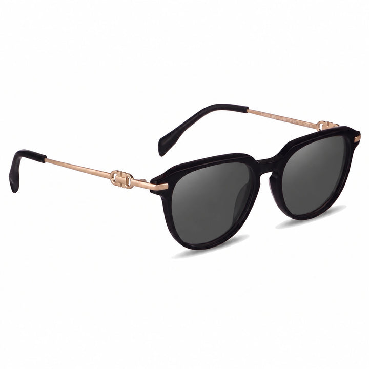 Lentes de sol Fiore 5409 Negro cristal Negro polarizado vista tres cuartos mujer #color_negro