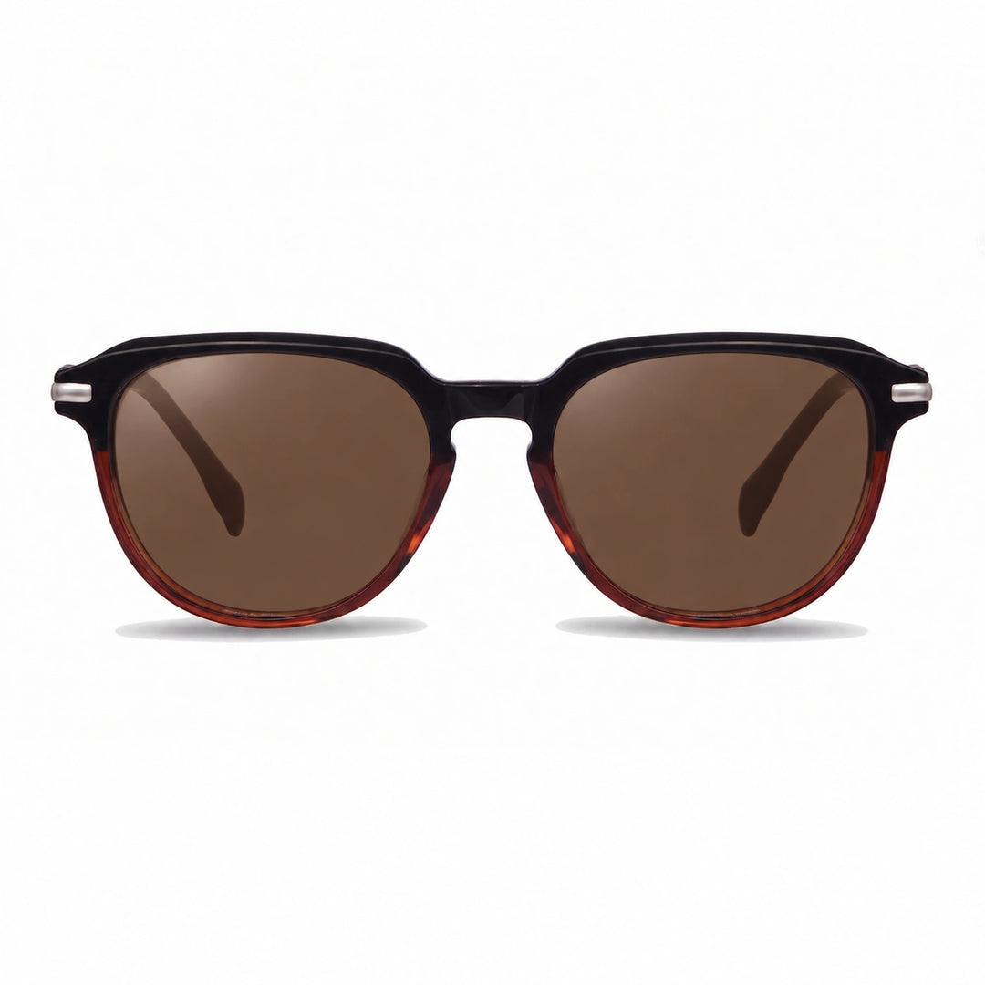 Lentes de sol Fiore 5409 Brown cristal Cafe polarizado vista frontal mujer #color_cafe #foto_frontal