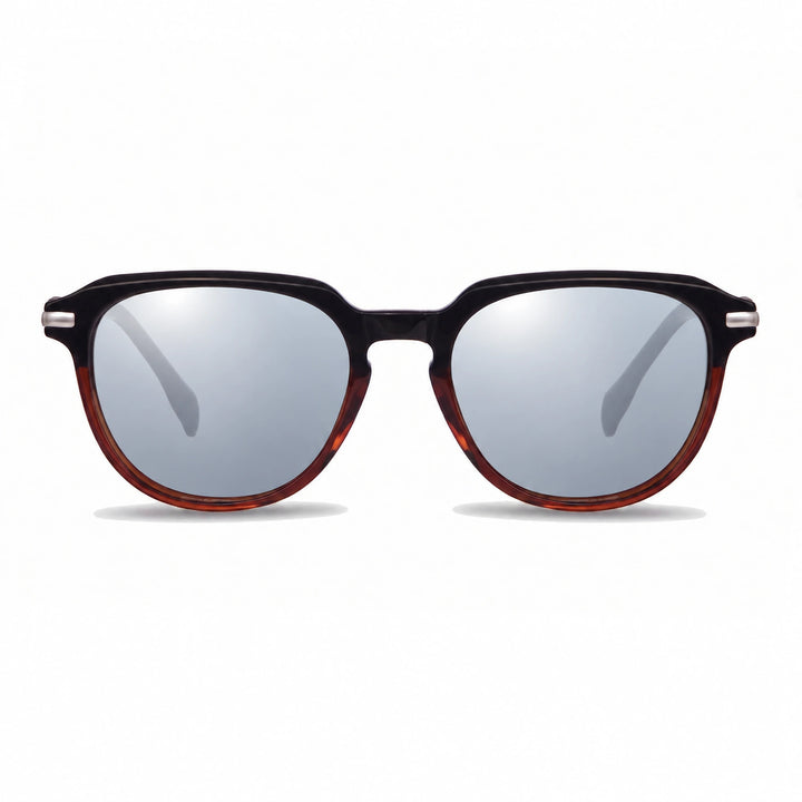 Lentes de sol Fiore 5409 Brown cristal Espejado Silver polarizado vista frontal mujer #color_espejado-silver #foto_frontal