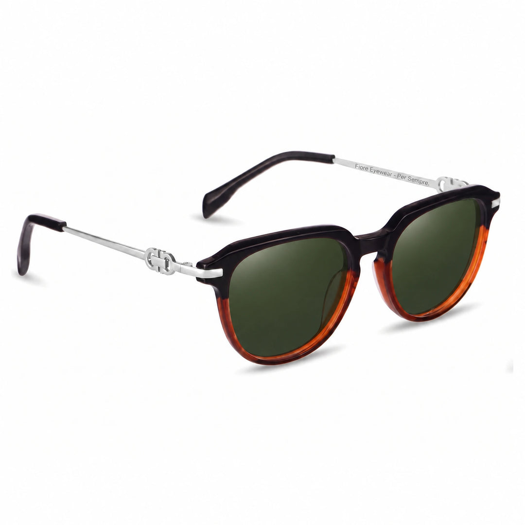 Lentes de sol Fiore 5409 Brown cristal G15 polarizado vista tres cuartos mujer #color_g15