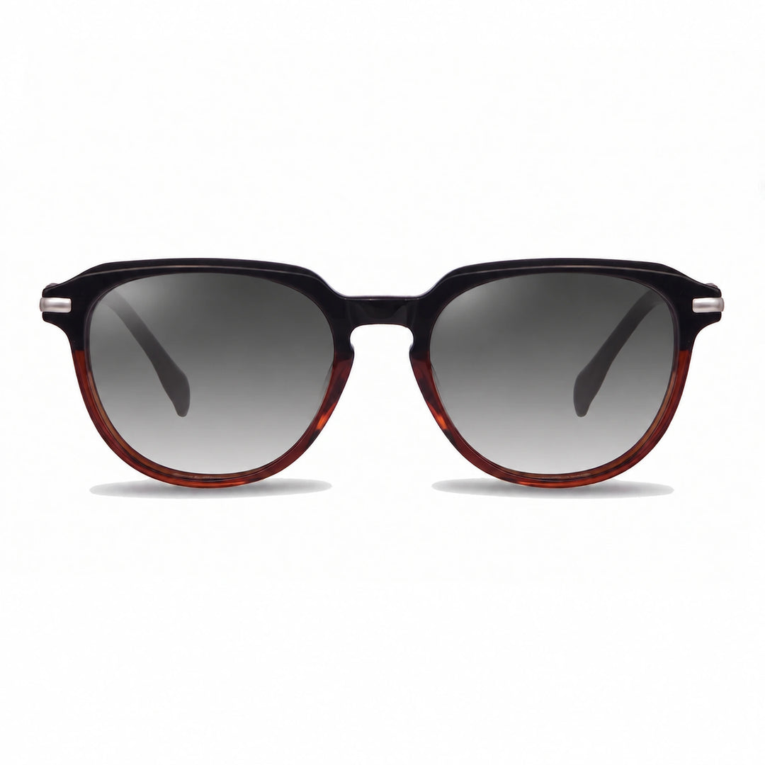 Lentes de sol Fiore 5409 Brown cristal Gradiente Gris polarizado vista frontal mujer #color_gradiente-gris #foto_frontal