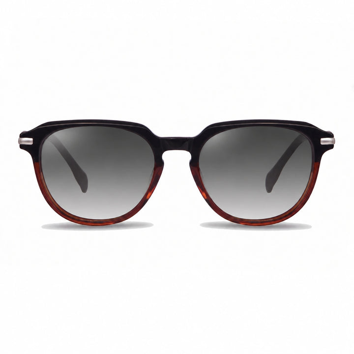 Lentes de sol Fiore 5409 Brown cristal Gradiente Gris polarizado vista frontal mujer #color_gradiente-gris #foto_frontal