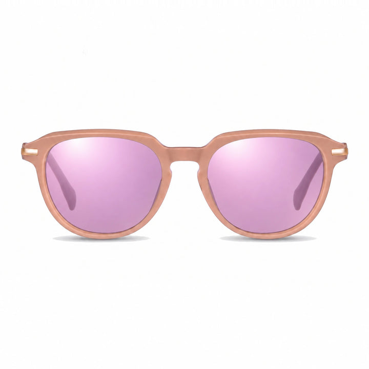 Lentes de sol Fiore 5409 Rosado cristal Espejado Rosado polarizado vista frontal mujer #color_espejado-rosado #foto_frontal