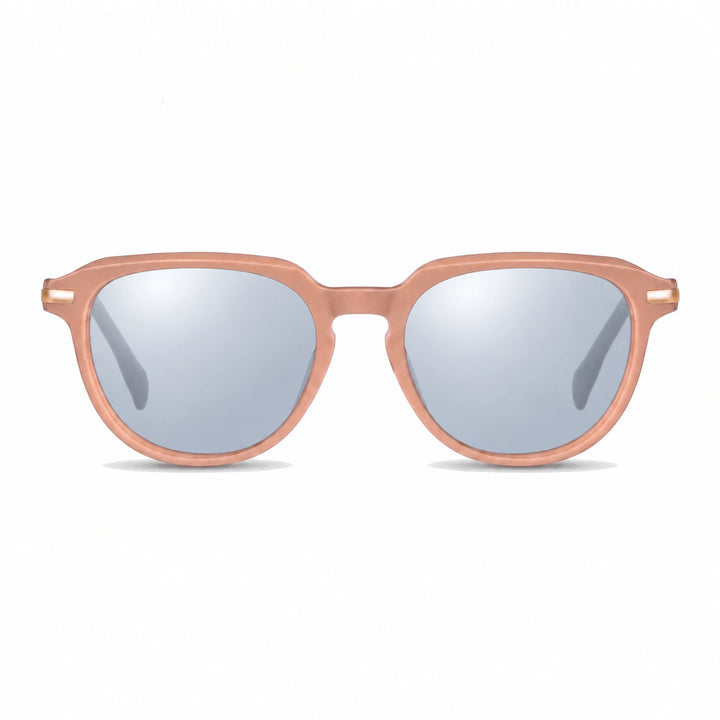 Lentes de sol Fiore 5409 Rosado cristal Espejado Silver polarizado vista frontal mujer #color_espejado-silver #foto_frontal