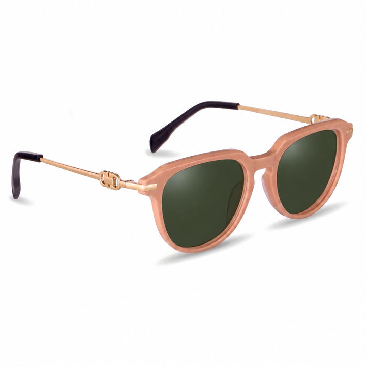 Lentes de sol Fiore 5409 Rosado cristal G15 polarizado vista tres cuartos mujer #color_g15