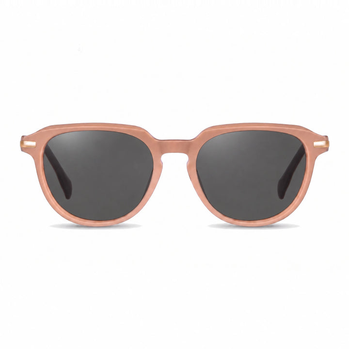 Lentes de sol Fiore 5409 Rosado cristal Negro polarizado vista frontal mujer #color_negro #foto_frontal