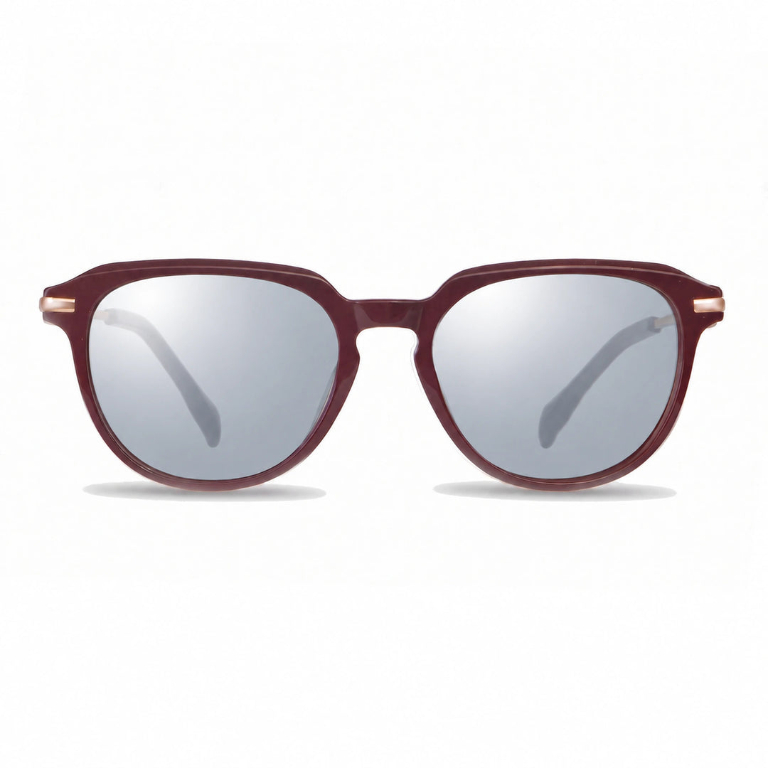 Lentes de sol Fiore 5409 Rojo cristal Espejado Silver polarizado vista frontal mujer #color_espejado-silver #foto_frontal