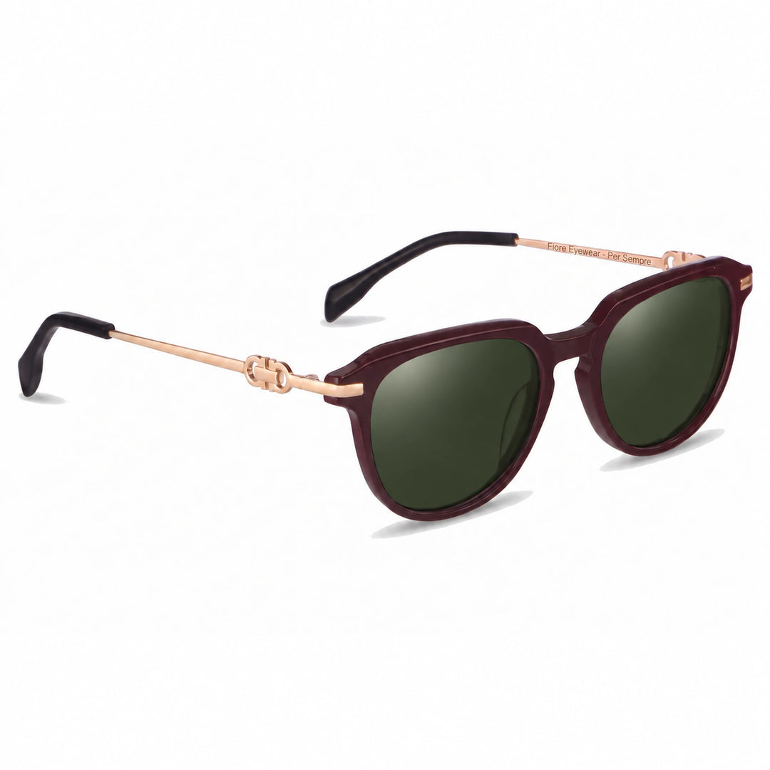 Lentes de sol Fiore 5409 Rojo cristal G15 polarizado vista tres cuartos mujer #color_g15
