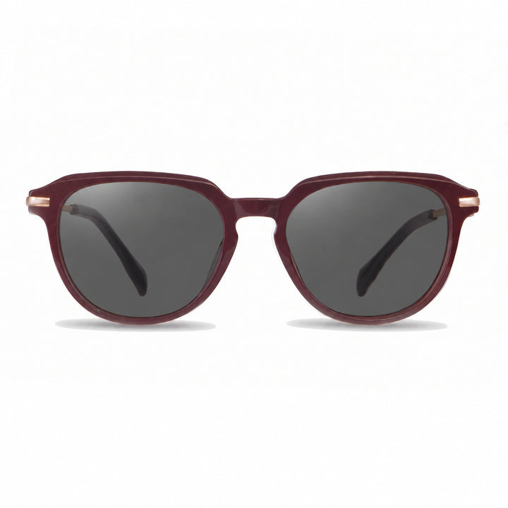 Lentes de sol Fiore 5409 Rojo cristal Negro polarizado vista frontal mujer #color_negro #foto_frontal