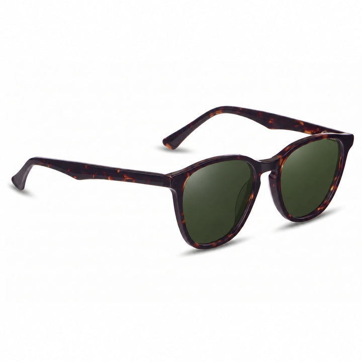 Lentes de sol Fiore 7046 Carey cristal G15 polarizado vista tres cuartos unisex #color_g15