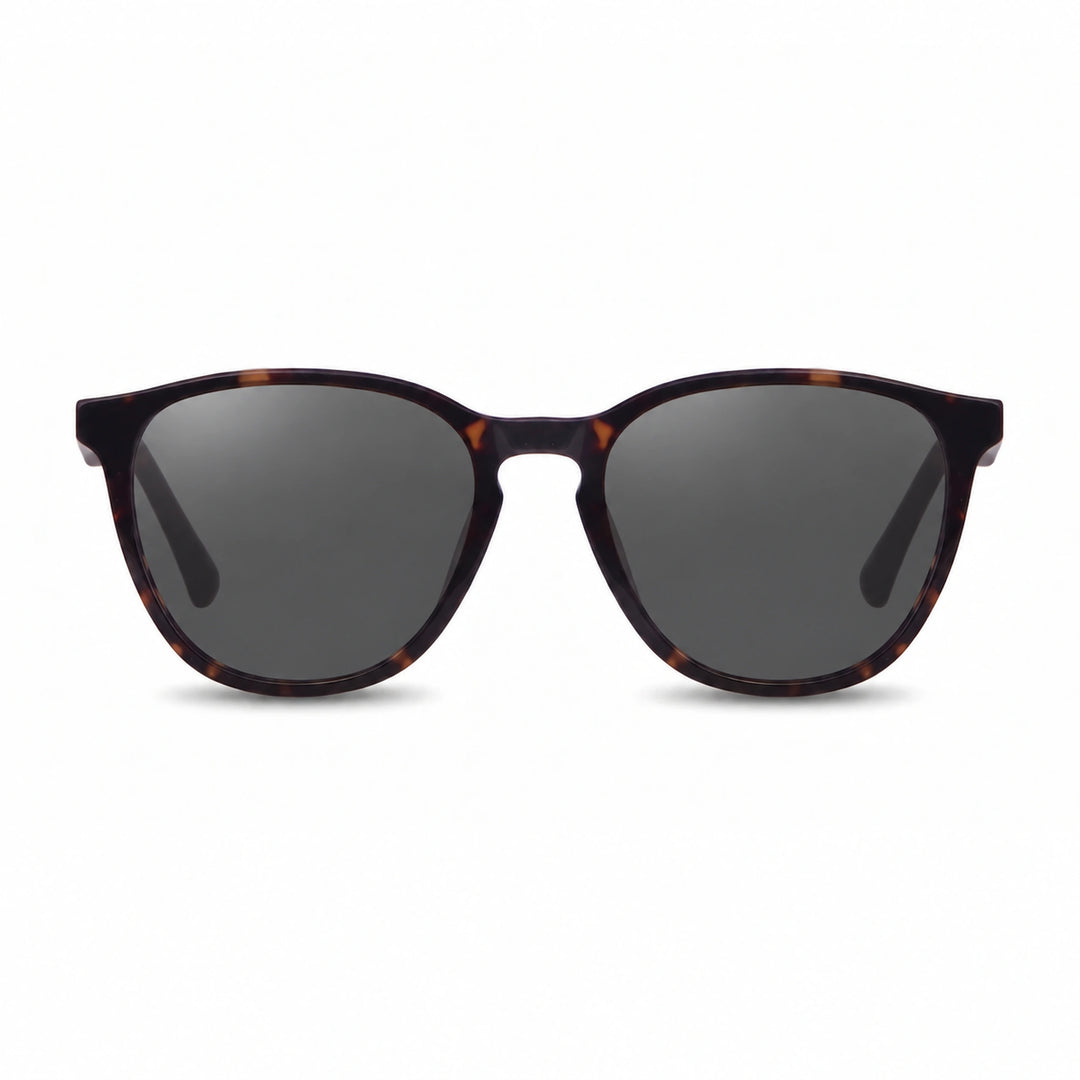 Lentes de sol Fiore 7046 Carey cristal Negro polarizado vista frontal unisex #color_negro #foto_frontal