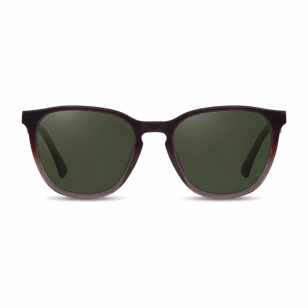 Lentes de sol Fiore 7046 Brown cristal G15 polarizado vista frontal unisex #color_g15 #foto_frontal