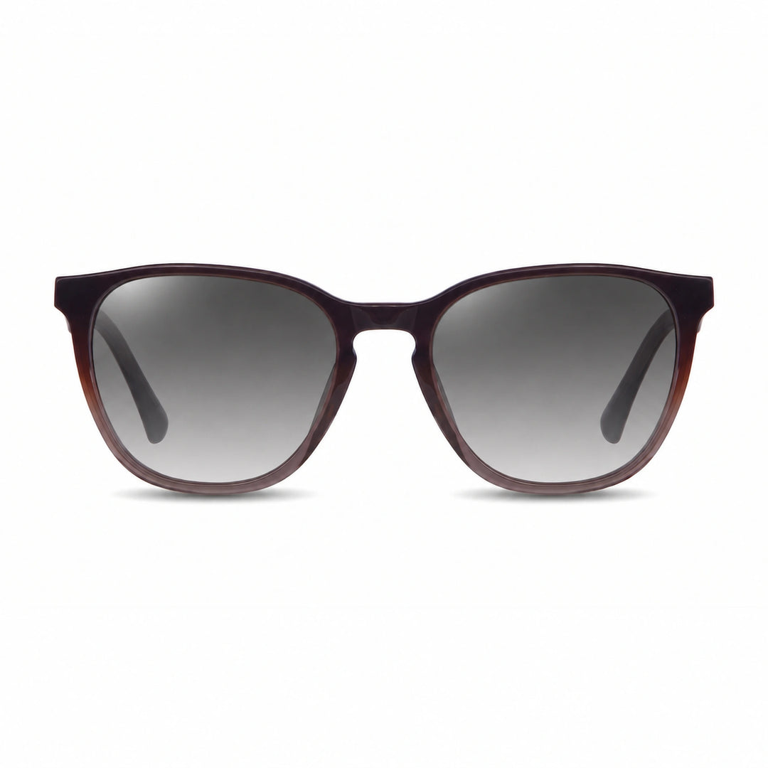 Lentes de sol Fiore 7046 Brown cristal Gradiente Gris polarizado vista frontal unisex #color_gradiente-gris #foto_frontal