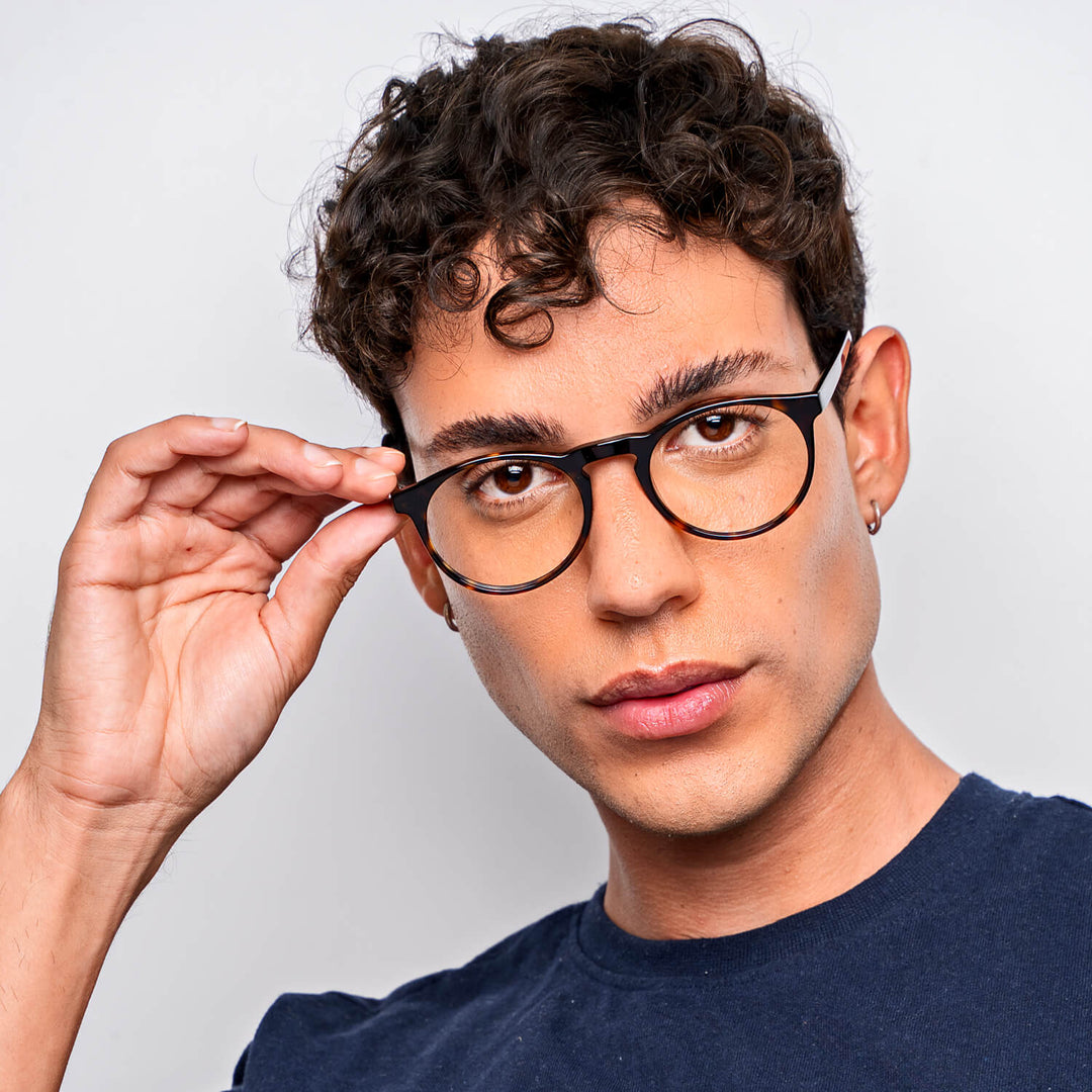 Lentes Opticos Redondos Carey Hombre Mujer LE300807 Bonoboss
