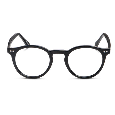 fran anteojos redondos de color negro con sobre lente iman clip de sol polarizado para lentes opticos con receta frontal