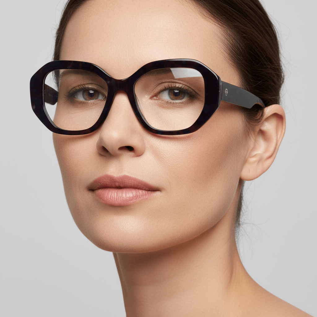 gafas anteojos o lentes opticos grandes oversize para mujer de moda cara redonda #color_green