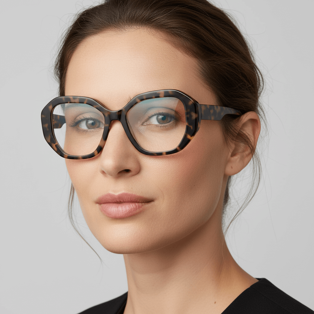 gafas anteojos o lentes opticos grandes oversize para mujer de moda cara redonda #color_green