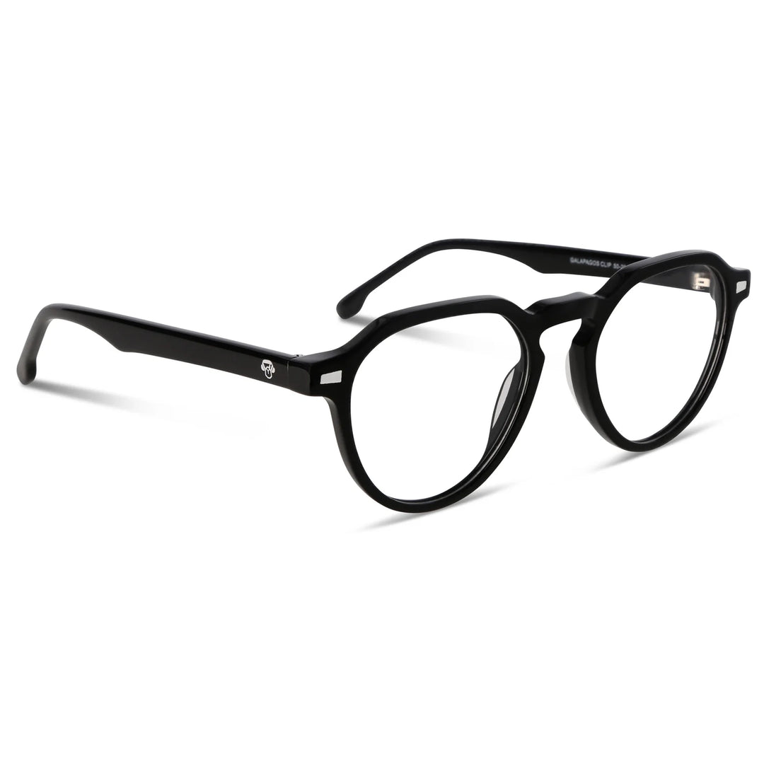 Lentes ópticos Bonoboss Galápagos Negro vista tres cuartos #editorial_angulo45 #color_negro