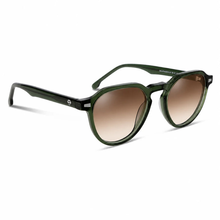 Lentes de sol Bonoboss Galápagos Verde vista tres cuartos #editorial_angulo45 #color_verde