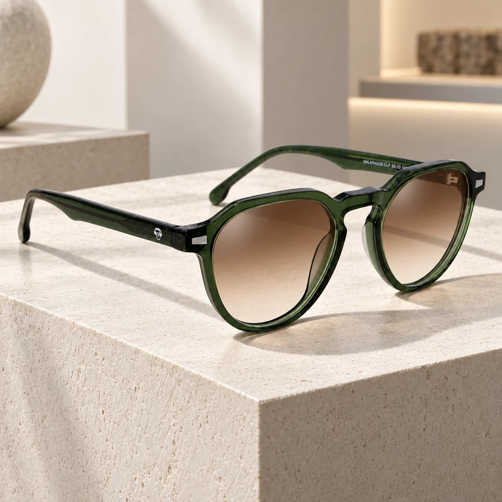 Lentes de sol Bonoboss Galápagos Verde en contexto de estilo de vida #color_verde