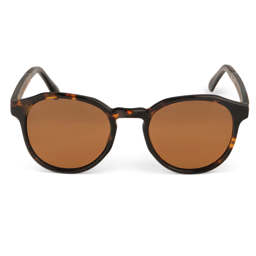 Galápagos en carey tortoise lentes polarizados de frente patas de madera #color_carey