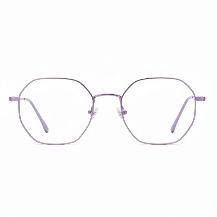 armazon optico con clip de sol polarizado delgado y liviano con o sin receta optica bonoboss distribuidor de marcos opticos frontal mayorista de opticas #color_purple