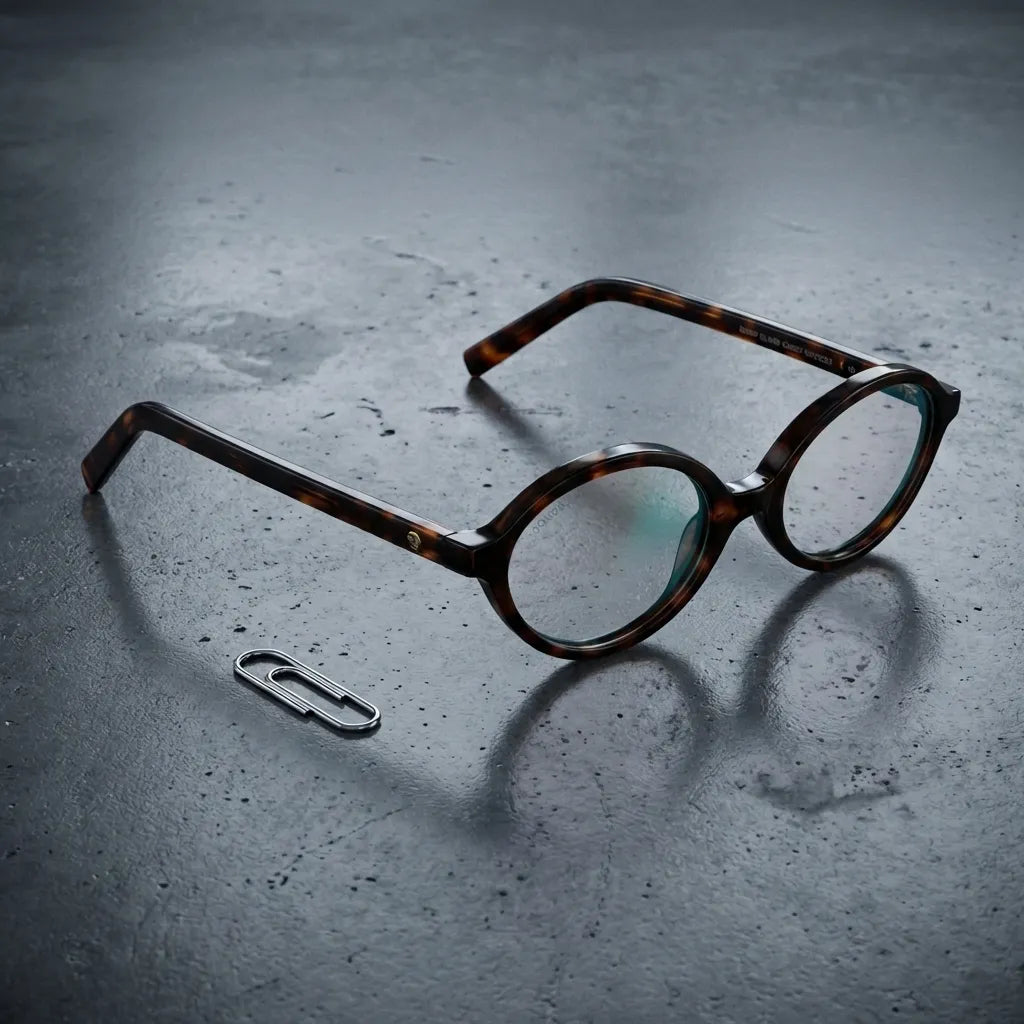 Lentes opticos Guapi Carey sobre concreto urbano minimalista antirreflex receta optica bio-acetato Bonoboss #editorial_concreto-urbano #color_carey