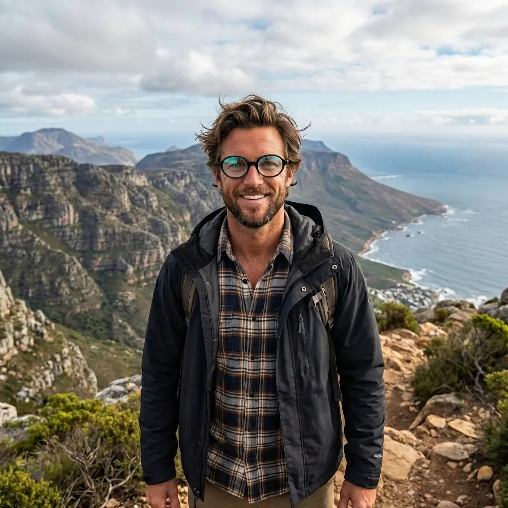 Lentes opticos Guapi Island Negro hombre aventura outdoor naturaleza antirreflex receta optica bio-acetato Bonoboss #editorial_hombre-aventura #color_negro