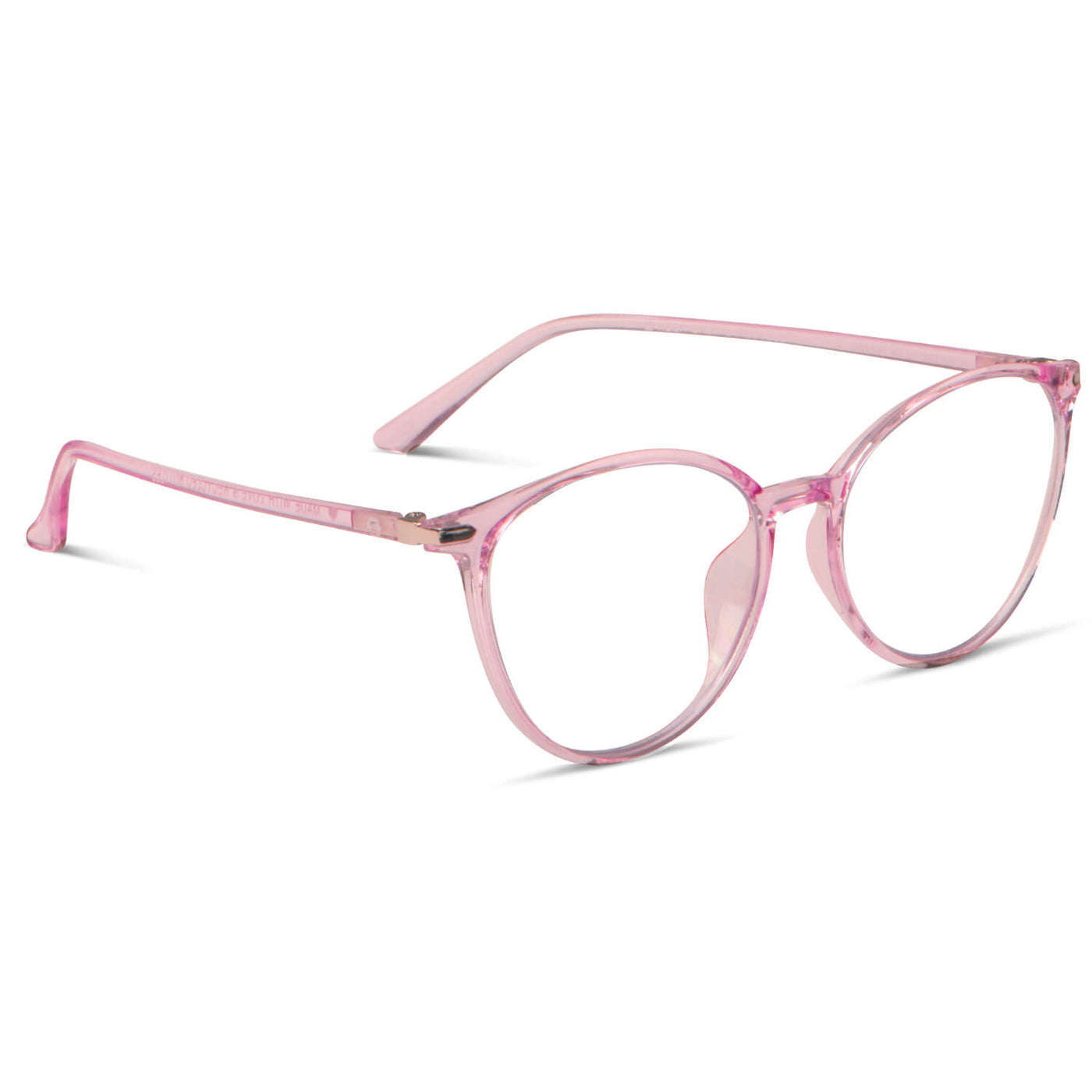 anteojos de lectura agatados de color rosado para mujer de cara redonda con antireflejo y filtro de luz azul