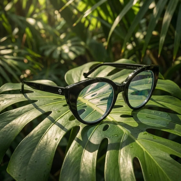 Hannover clásico lentes ópticos negro vista frontal con antireflejo #color_negro