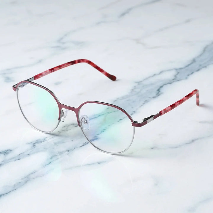 Harry Kids lentes ópticos rojo marmol blanco Bonoboss #color_rojo