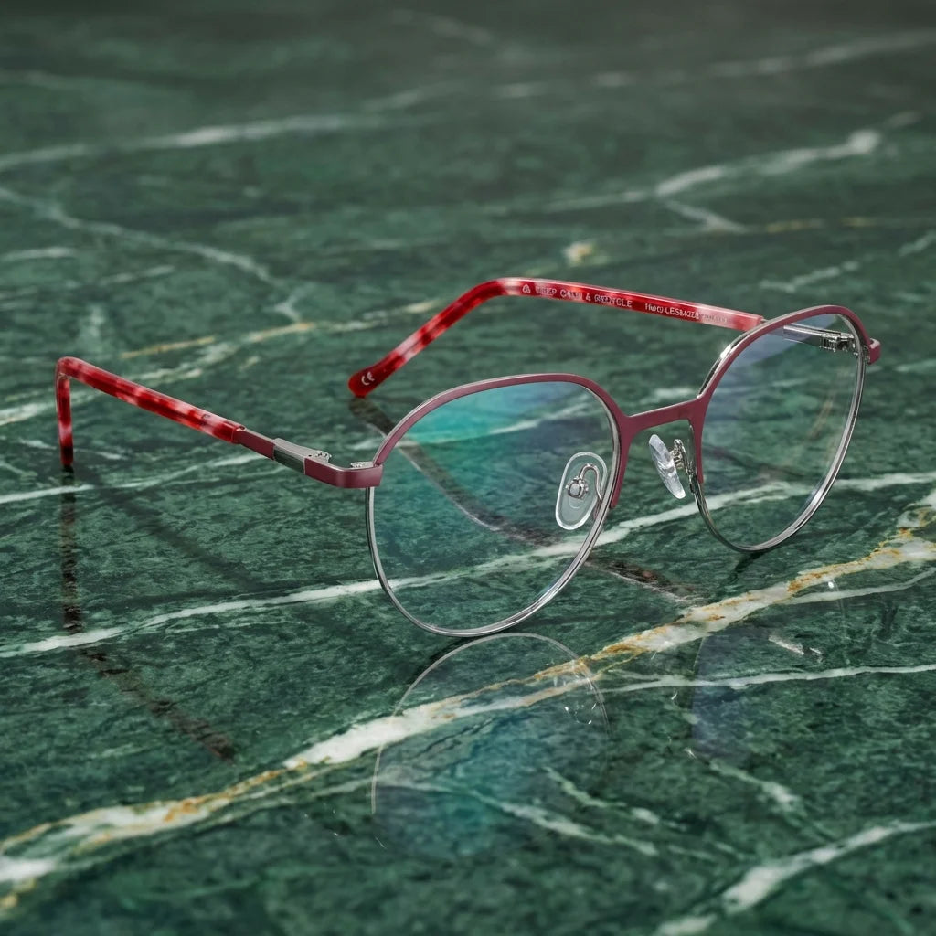 Harry Kids lentes ópticos rojo marmol verde Bonoboss #color_rojo