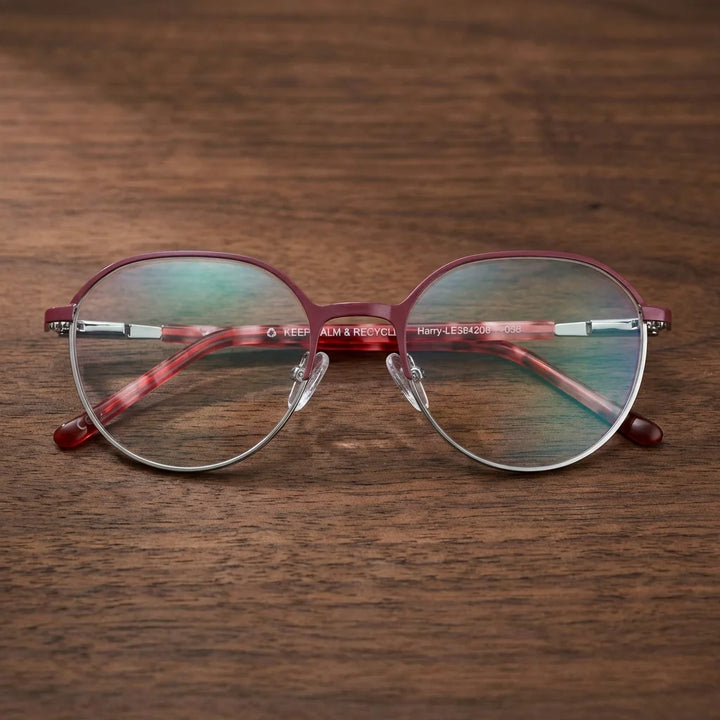 Harry Kids lentes ópticos rojo escritorio lujoso frontal Bonoboss #color_rojo