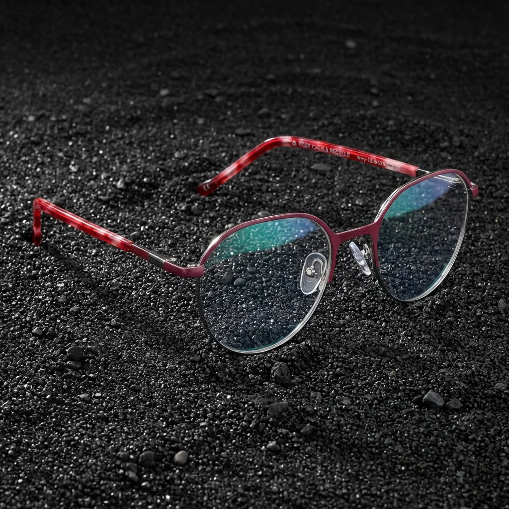 Harry Kids lentes ópticos rojo arena volcanica Bonoboss #color_rojo