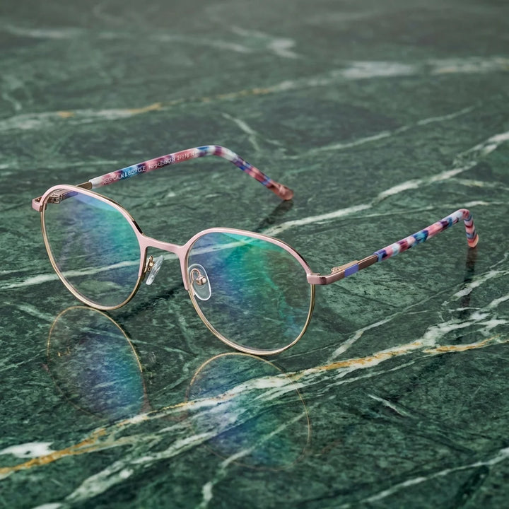 Harry Kids lentes ópticos rosado marmol verde Bonoboss #color_rosado