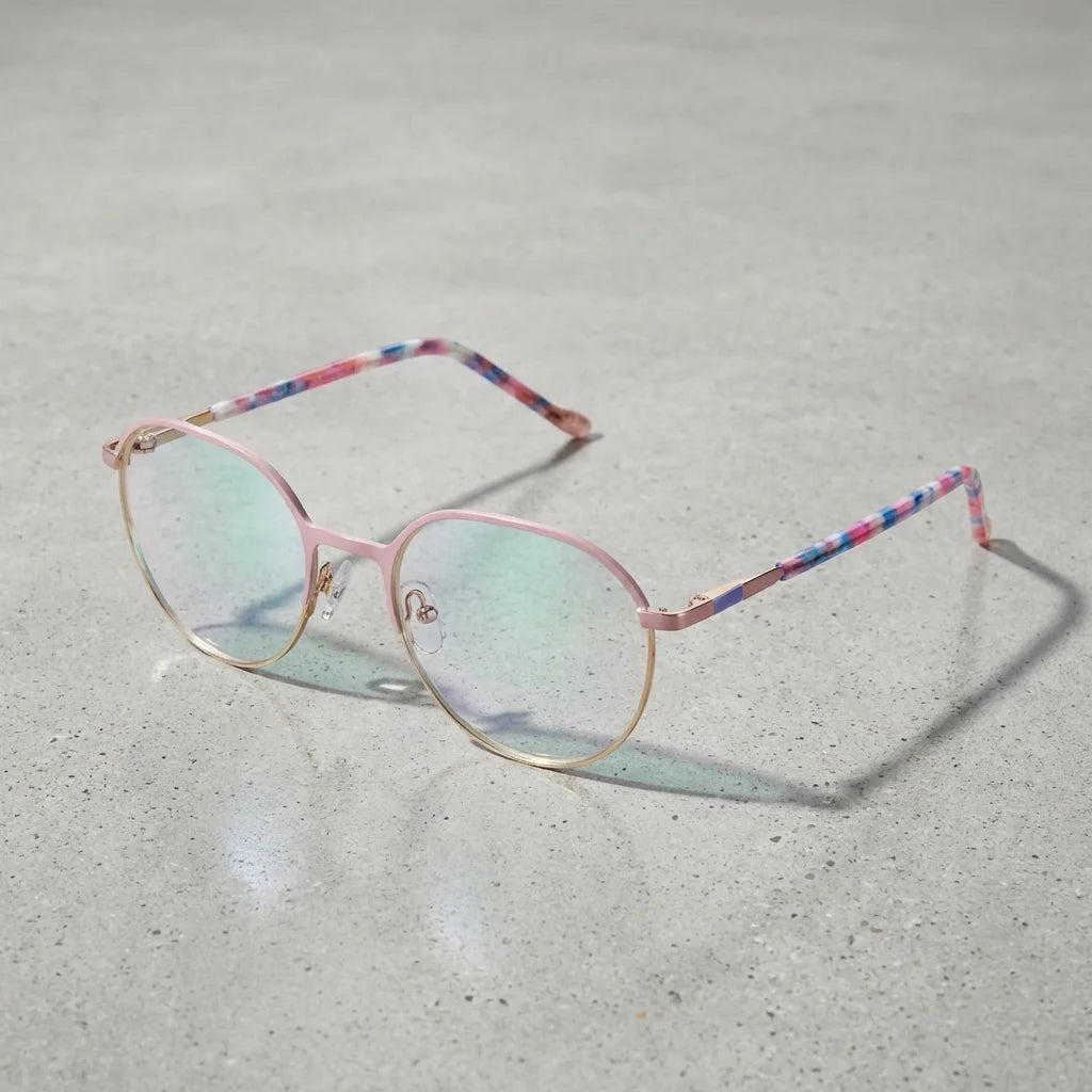 Harry Kids lentes ópticos rosado concreto pulido Bonoboss #color_rosado