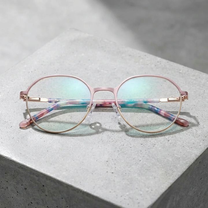 Harry Kids lentes ópticos rosado concreto pulido frontal Bonoboss #color_rosado