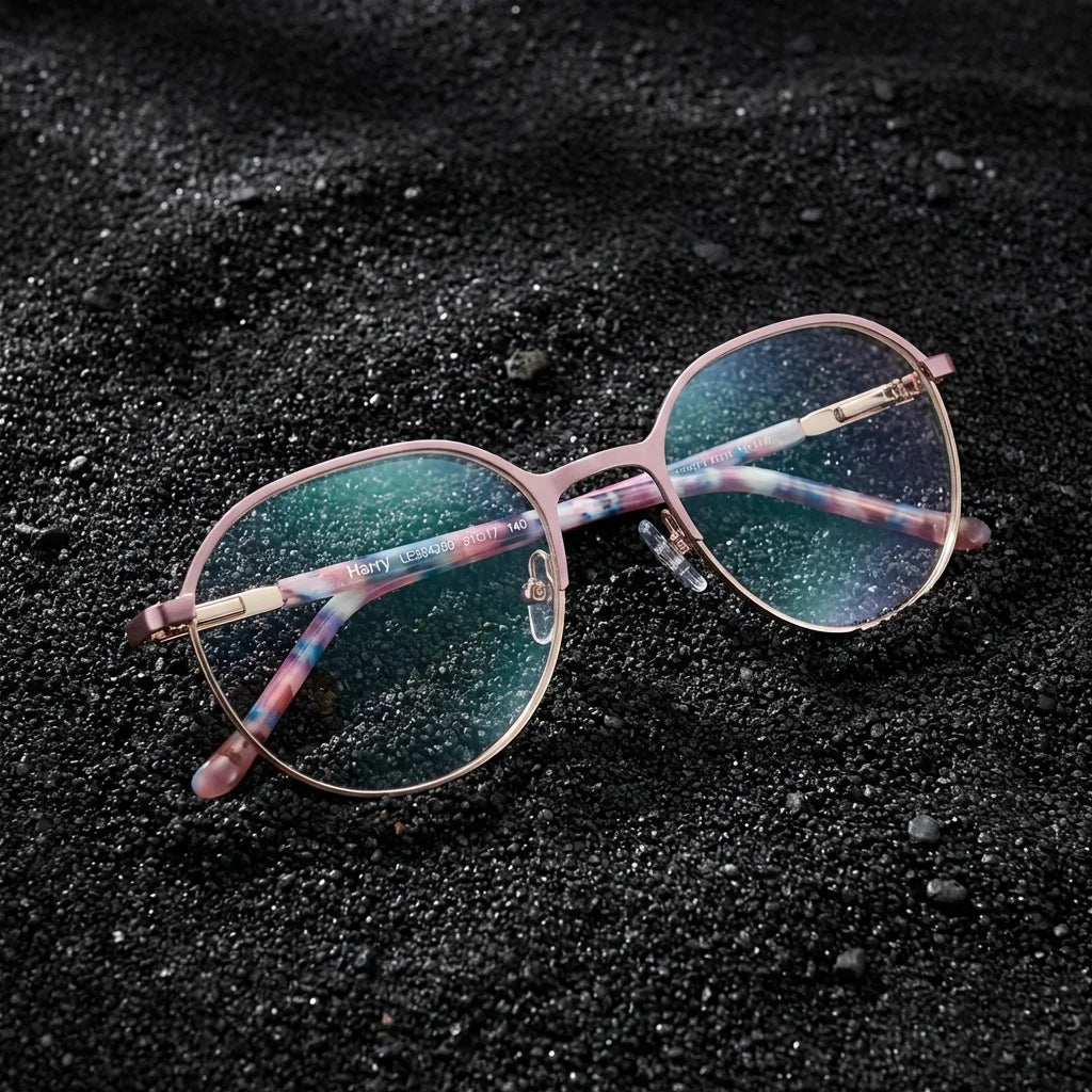 Harry Kids lentes ópticos rosado arena volcanica Bonoboss #color_rosado