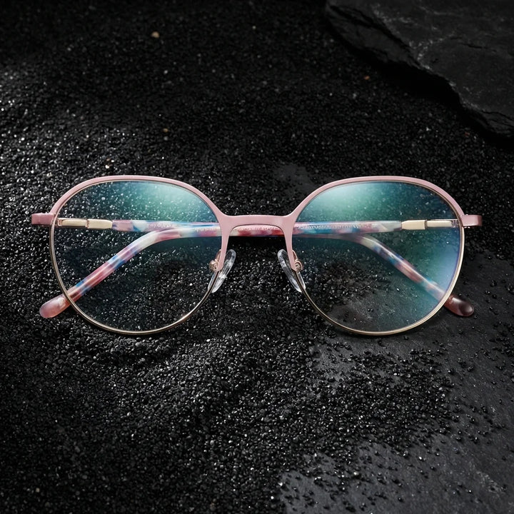 Harry Kids lentes ópticos rosado arena volcanica frontal Bonoboss #color_rosado