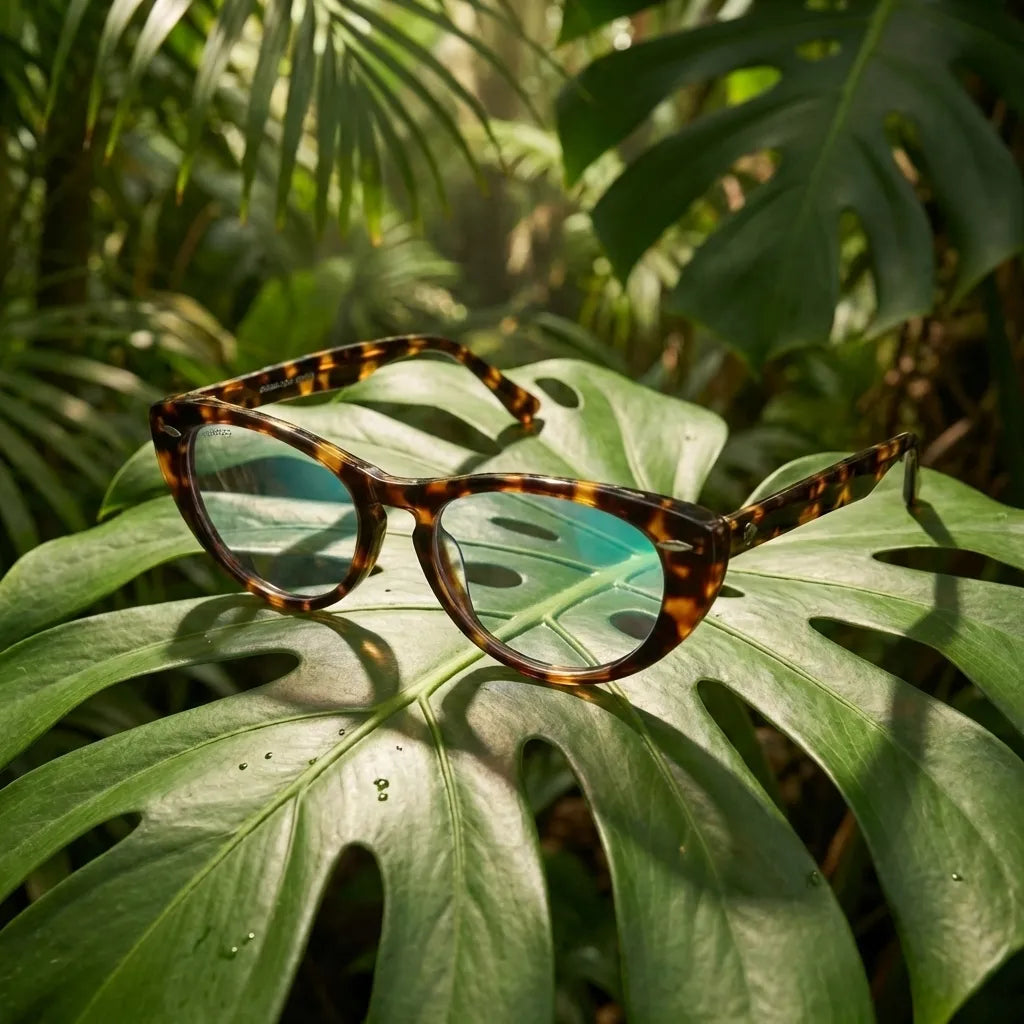 Lentes opticos Havana Carey composicion botanica natural sustentable antirreflex receta optica bio-acetato Bonoboss #editorial_botanico #color_carey