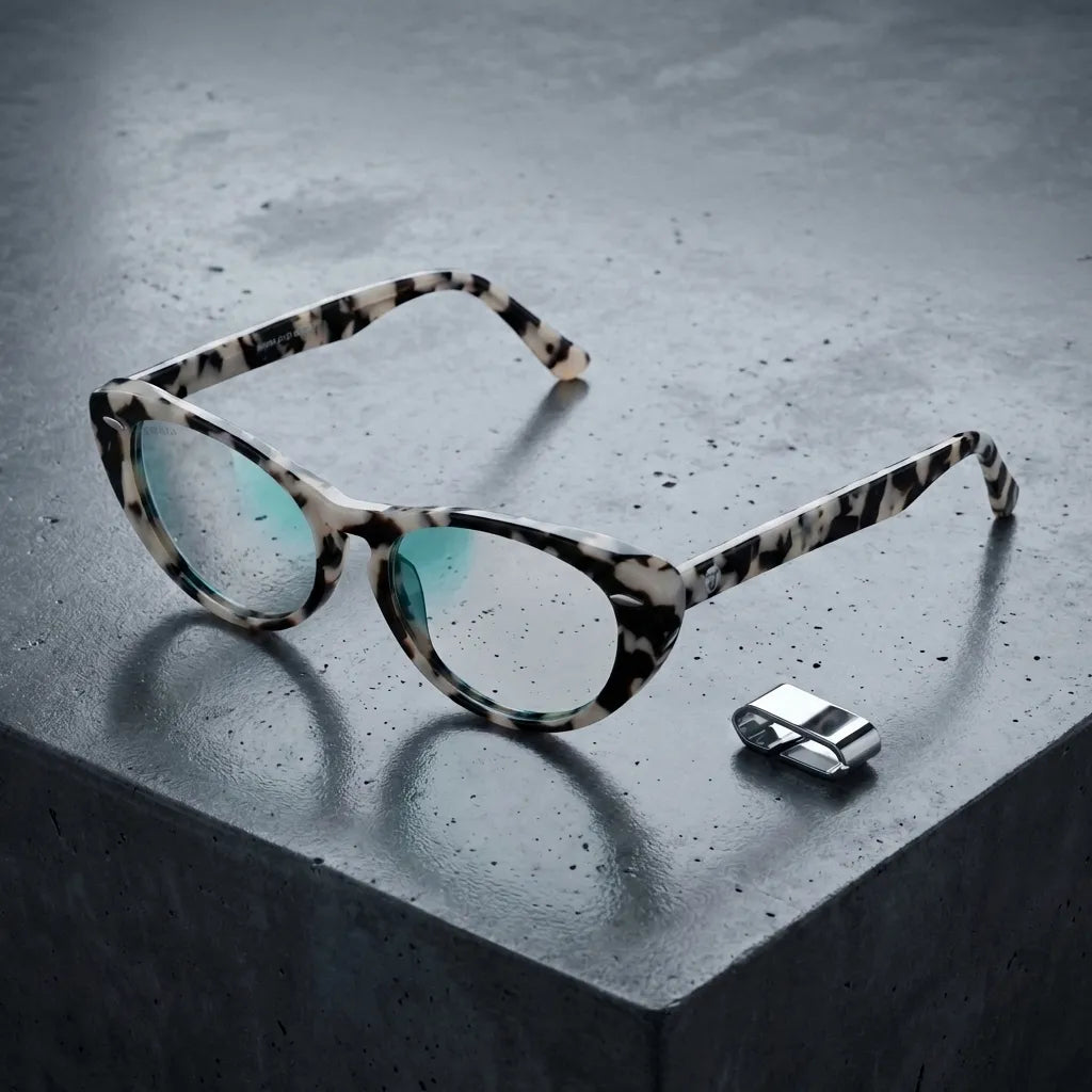 Frente del Havana lentes ópticos hombre con armazón sustentable en tono marble #color_marble