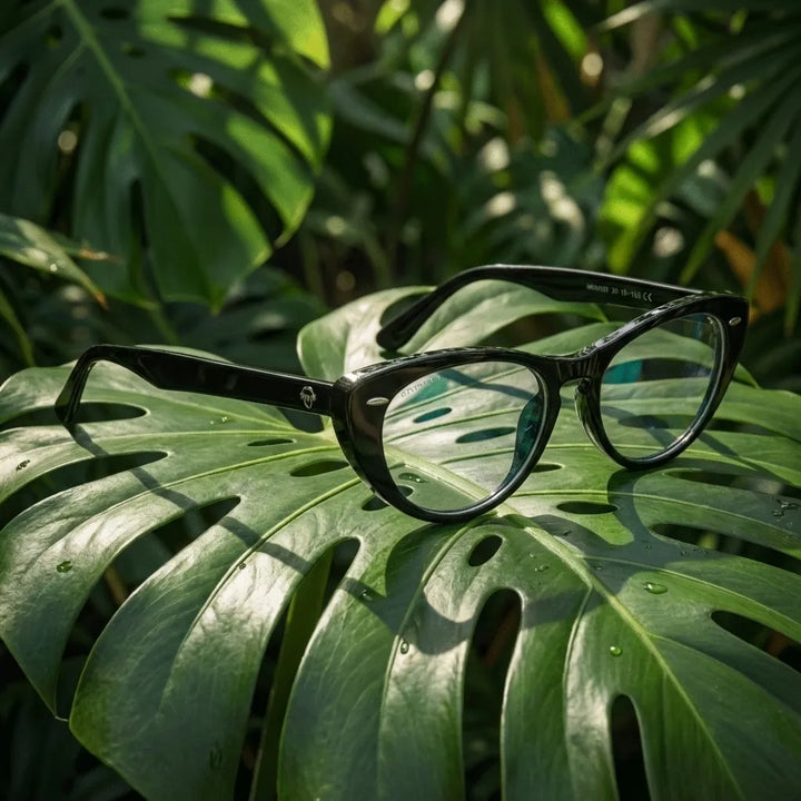 Havana clásico lentes ópticos negro vista frontal con antireflejo #color_negro