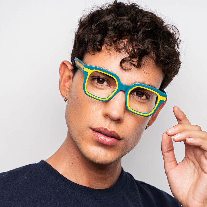 Ibiza anteojos de sol verde diseño frontal para hombre y mujer #color_verde