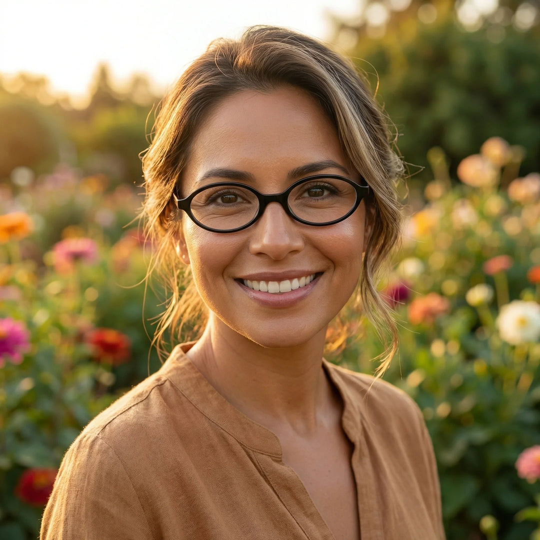 Profesional trabajando todo el dia lentes lectura Blueberry proteccion completa luz azul UV antirreflejo Bonoboss