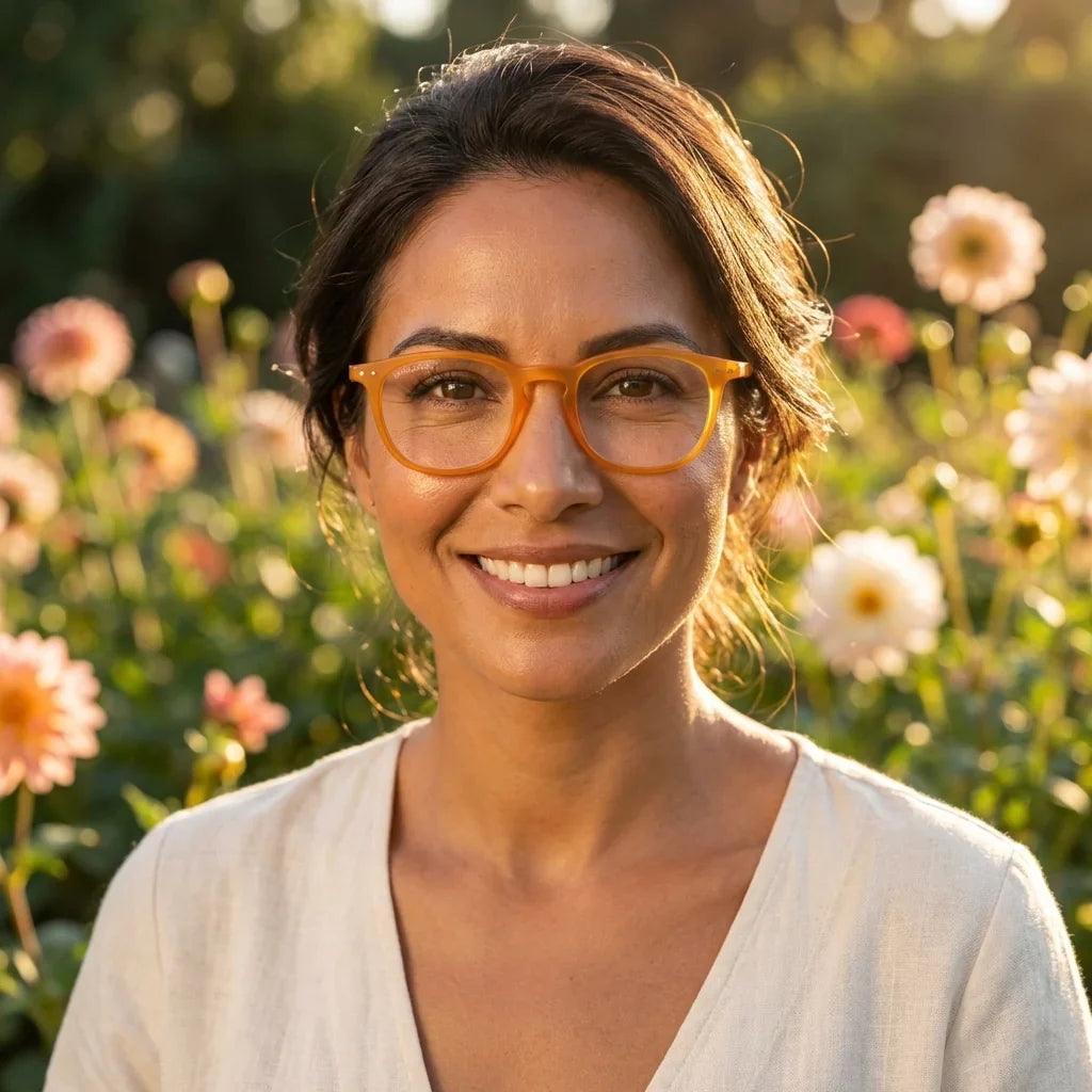 Profesional trabajando todo el dia lentes lectura Fiji Transparente proteccion completa luz azul UV antirreflejo Bonoboss