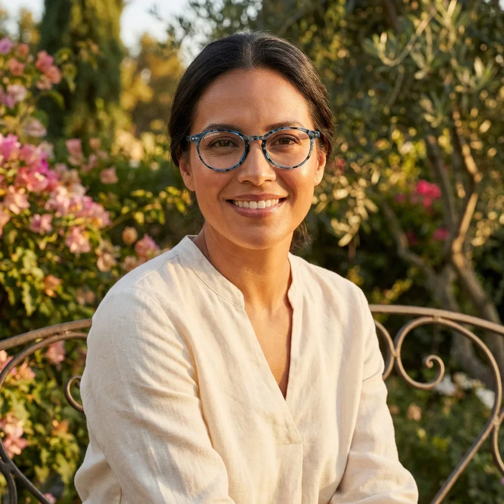 Profesional trabajando todo el dia lentes lectura Gordon Island proteccion completa luz azul UV antirreflejo Bonoboss