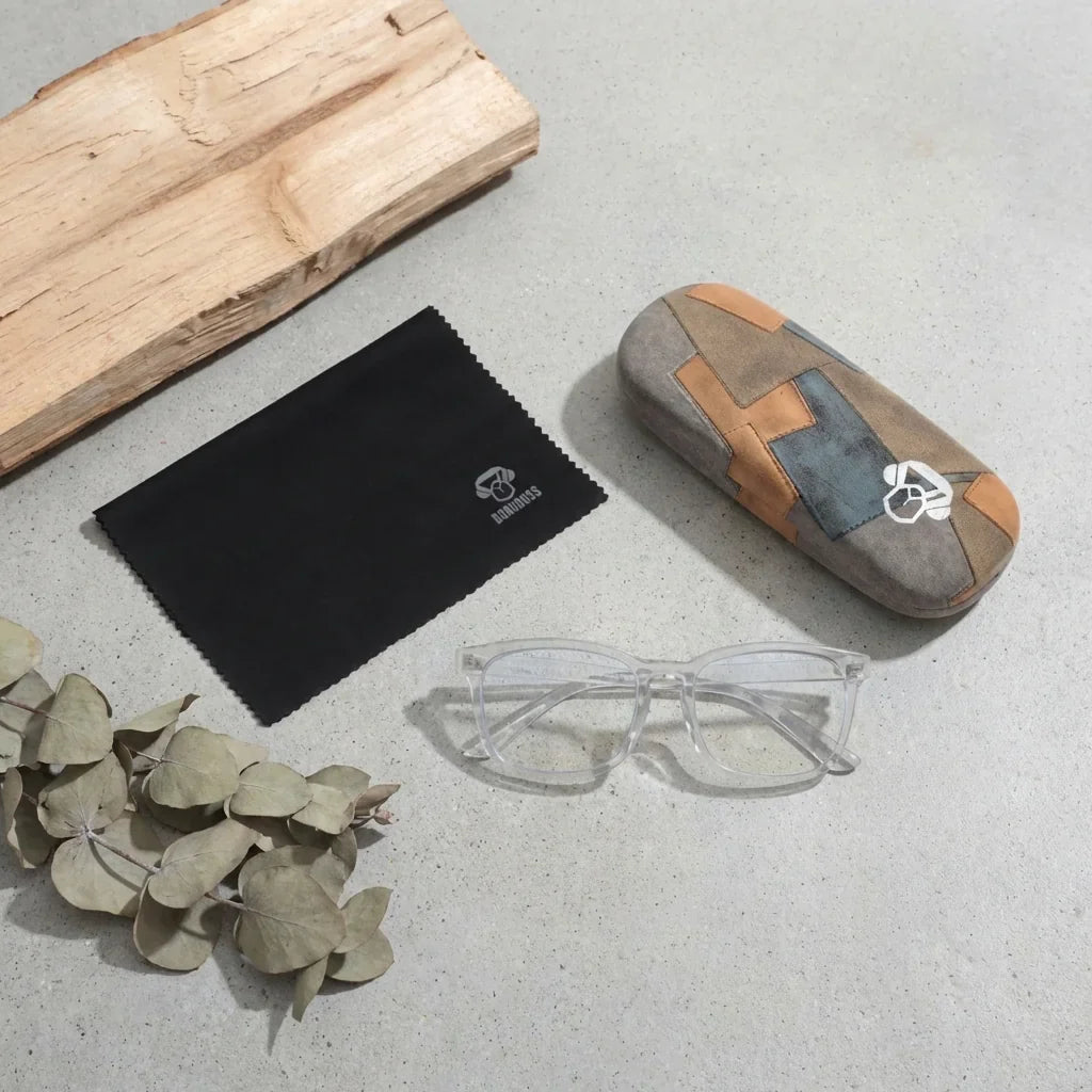 Vista superior lentes lectura Oncol59 proteccion completa blue light UV antirreflejo Bonoboss